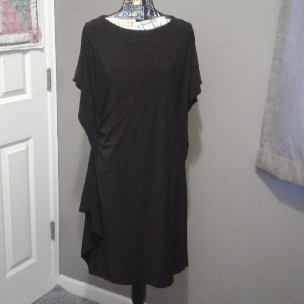 NWT - Little black dress with flutter side detail
